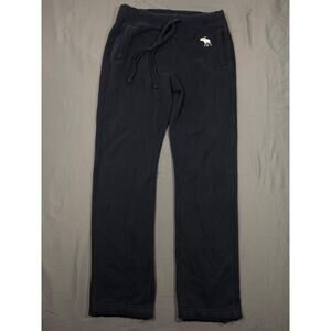 Abercrombie & Fitch Sweatpants Womens Small Navy Drawstring Lounge Pants